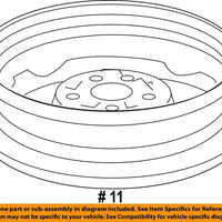 Used Spare Tire Wheel fits: 2014 Honda Civic 15x4 spare Spare Tire Grade A