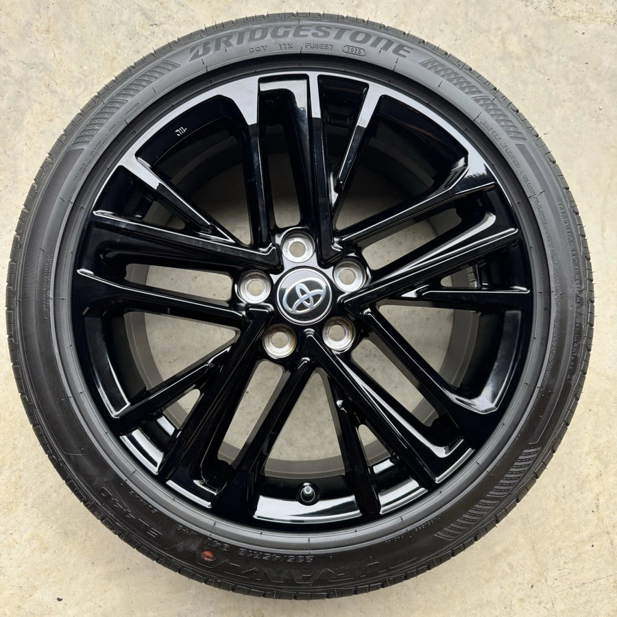 2025 18” Toyota Camry OEM Wheel Rim Tire 18x8 95968 42611AQ020 GLOSS BLACK