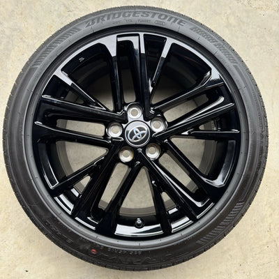 2025 18” Toyota Camry OEM Wheel Rim Tire 18x8 95968 42611AQ020 GLOSS BLACK