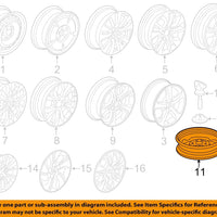 Used Spare Tire Wheel fits: 2014 Honda Civic 15x4 spare Spare Tire Grade A