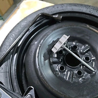 TOYOTA COROLLA SPARE TIRE WHEEL RIM DONUT 16